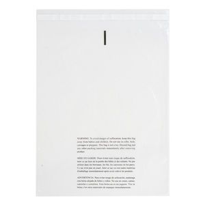 14X20 Poly Bags | Self-seal Permanent Adhesive w/ Suffocation Warning | 200 pcs